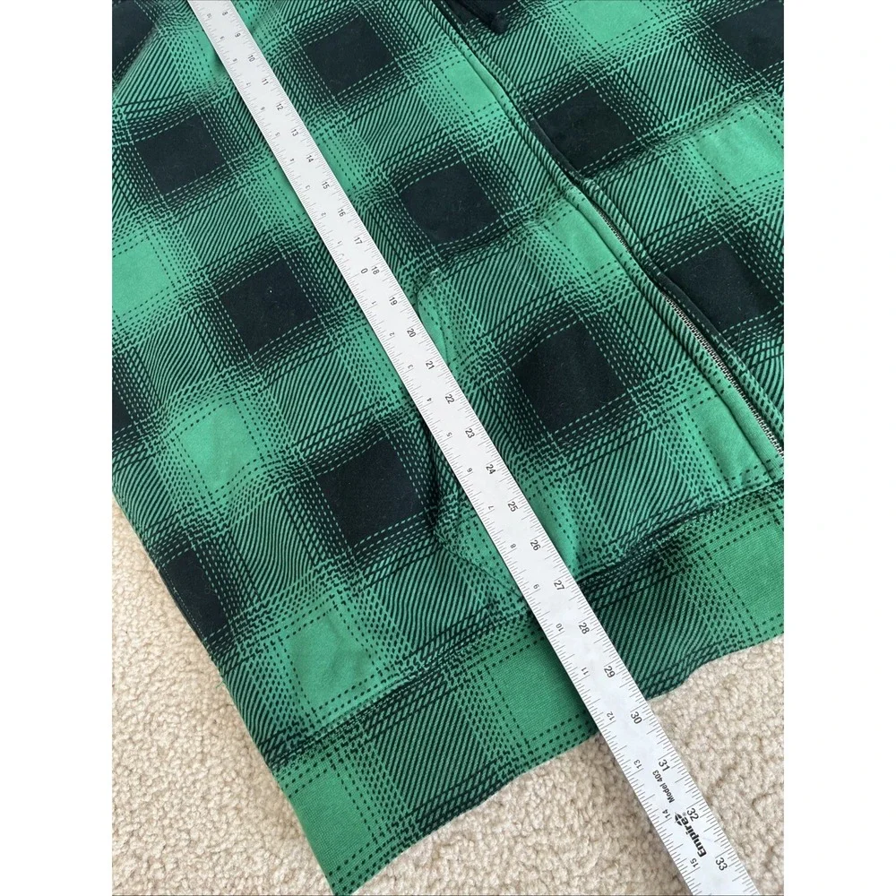 Polo Ralph Lauren Green Plaid Sherpa Lined Full Zip Hoodie XXL 710880186002